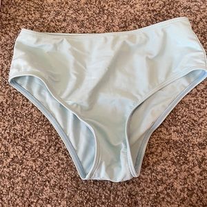 Shine light blue bikini bottoms. never worn